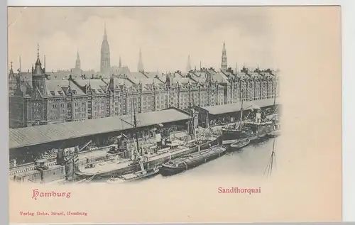 (111358) AK Hamburg, Sandtorquai vor 1905