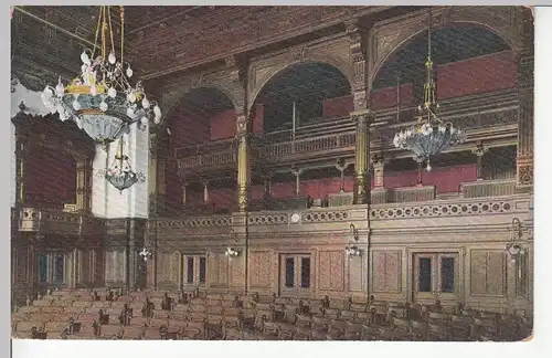 (109660) AK Hamburg, Rathaus, Bürgerschaftssaal 1910