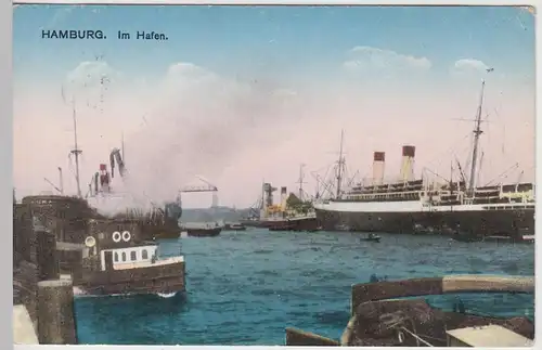 (109089) AK Hamburg, Hafen 1928