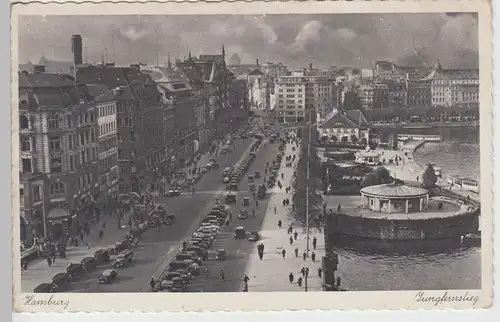 (109059) AK Hamburg, Jungfernstieg, vor 1945