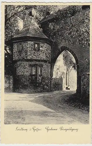 (26107) AK Friedberg, Hessen, Burg, hinterer Ausgang