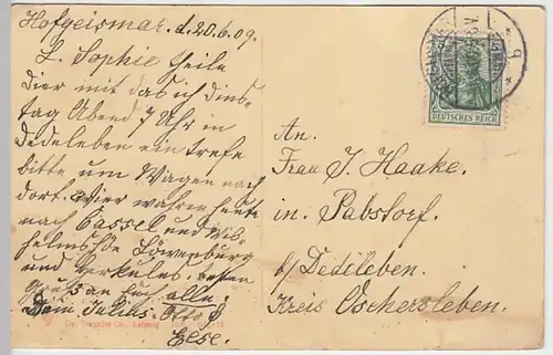 (23642) AK Hofgeismar, Rathaus, Markt 1909