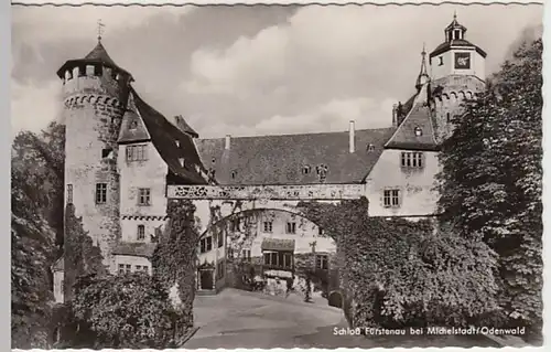 (20640) Foto AK Steinbach, Michelstadt, Schloss Fürstenau, nach 1945
