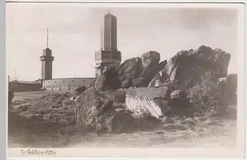 (20601) Foto AK Gr. Feldberg, Taunus, Gipfel 1953