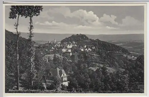 (20487) AK Lindenfels, Hessen, Panorama 1941