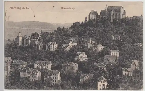 (114609) AK Marburg, Lahn, Nordabhang 1919