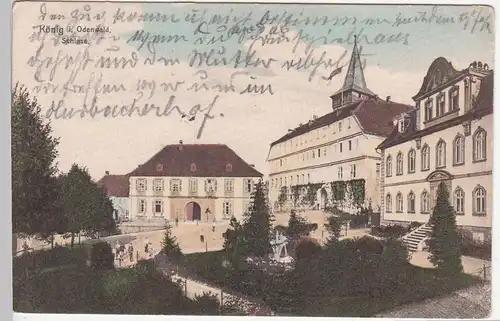 (113777) AK Bad König im Odenwald, Altes Schloss, Rentmeisterei 1911
