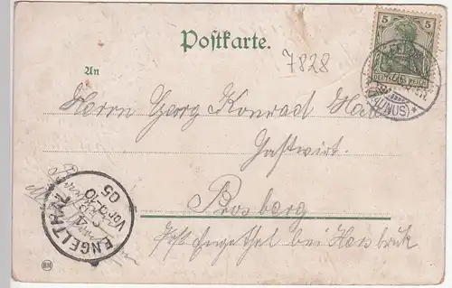 (113776) AK Gruß vom Feldberg, Taunus 1905