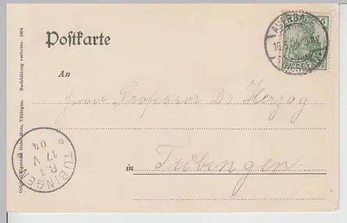 (113421) Künstler AK Fürstenlager bei Auerbach, Hessen 1904