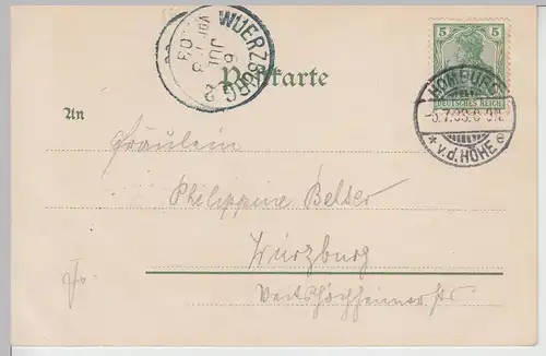 (113065) AK Bad Homburg v.d.H., Kaiser Wilhelm-Bad u. Kaiserbrunnen 1903