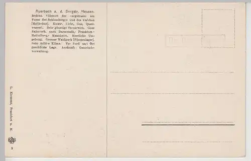 (112158) AK Auerbach Bergstraße, Fürstenlager, Wachthäuschen, vor 1945