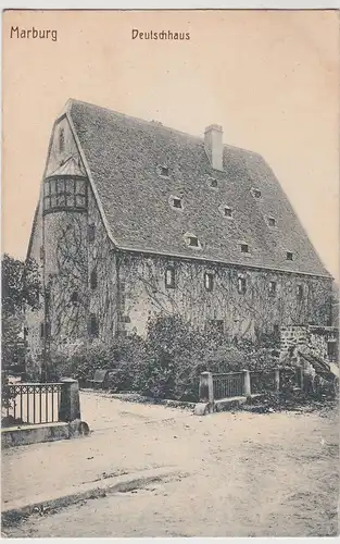 (111961) AK Marburg, Deutschhaus 1916