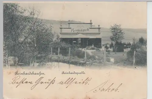 (111883) AK Bad Reinhardshausen, Bad Wildungen, Reinhardsquelle 1903