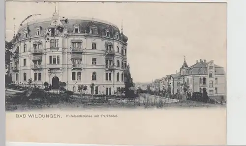(111882) AK Bad Wildungen, Hufelandstraße, Parkhotel 1907