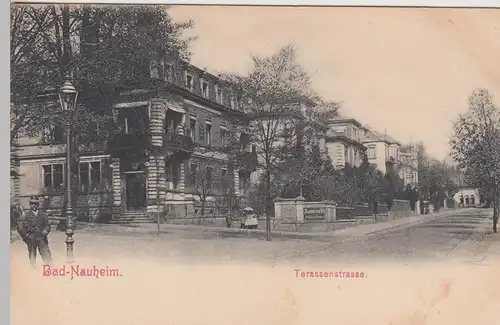 (111369) AK Bad Nauheim, Terassenstraße vor 1905