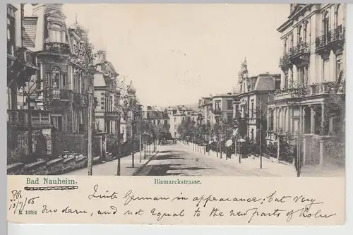 (111368) AK Bad Nauheim, Bismarckstraße 1905