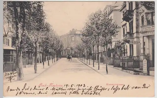 (111367) AK Bad Nauheim, Bismarckstraße 1903