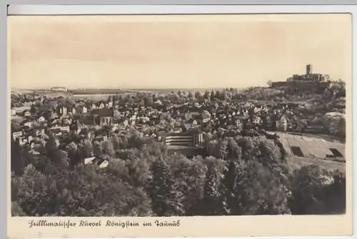 (11112) Foto AK Königstein im Taunus, Gesamtansicht 1930/40er