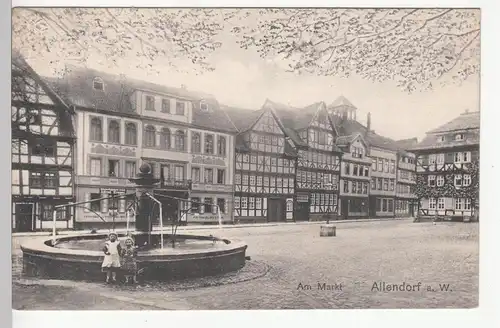 (110544) AK Allendorf a. Werra, Am Markt, 1910er
