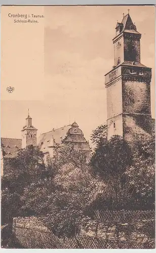(110423) AK Kronberg im Taunus, Schloss-Ruine, vor 1905
