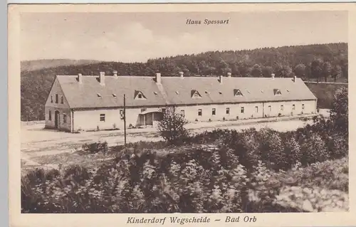 (109419) AK Kinderdorf Wegscheide, Bad Orb, Haus Spessart, Sonderstempel 1930