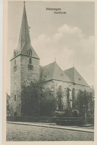 (108129) AK Melsungen, Stadtkirche, vor 1945