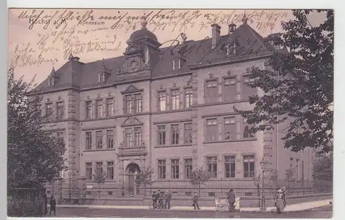 (106385) AK Höchst a.M., Gymnasium, 1909