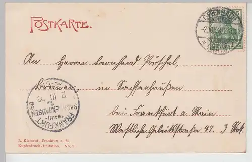 (106245) AK Offenbach a.M., Altes Schloss vom Schlossplatz 1903