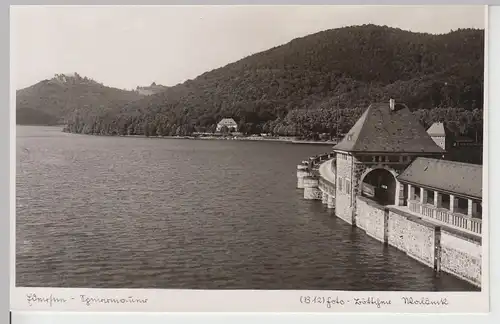 (104419) Foto AK Edersee, Sperrmauer, vor 1945