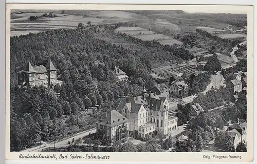 (104286) AK Bad Soden-Salmünster, Kinderheilanstalt, Fliegeraufnahme, 1954