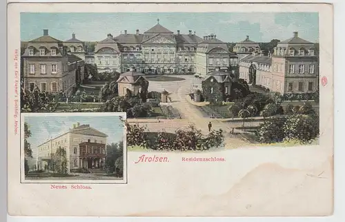 (101442) AK Bad Arolsen, Residenzschloss, Neues Schloss, vor 1945