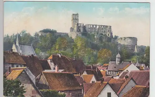 (100983) AK Königstein Taunus, Stadt mit Burg 1919