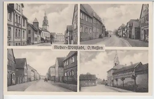 (100936) AK Nieder Wöllstadt, Mehrbildkarte, vor 1945
