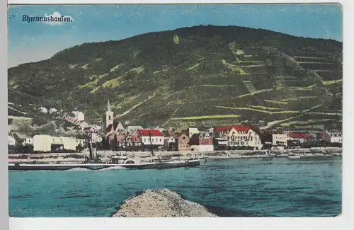 (100361) AK Assmannshausen, Panorama, aus Leporello, vor 1945
