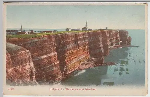 (39498) AK Helgoland, Westküste und Oberland um 1905
