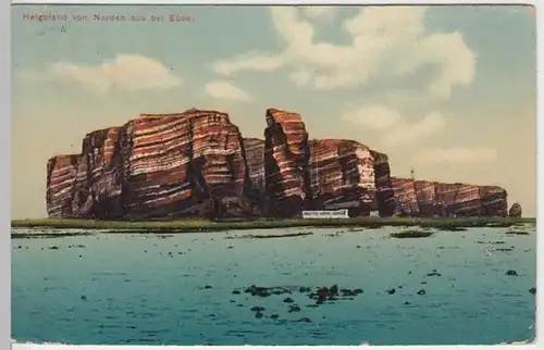 (15673) AK Helgoland bei Ebbe 1911