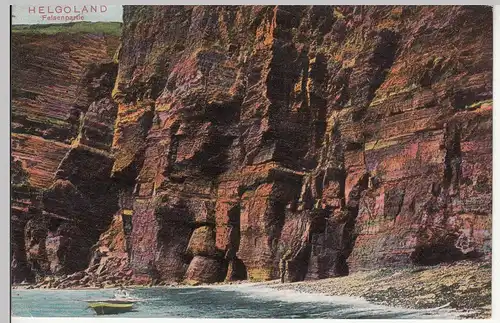 (114257) AK Helgoland, Felsenpartie vor 1905, gelaufen 1960