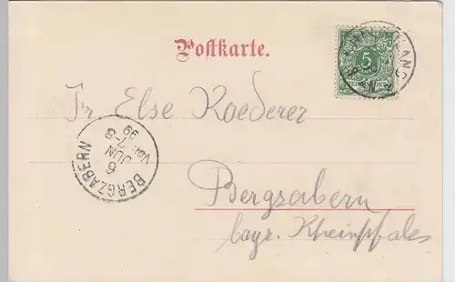 (110569) AK Helgoland, Landungsbrücke, 1899