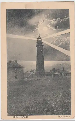 (103777) AK Helgoland, Leuchtturm, vor 1945