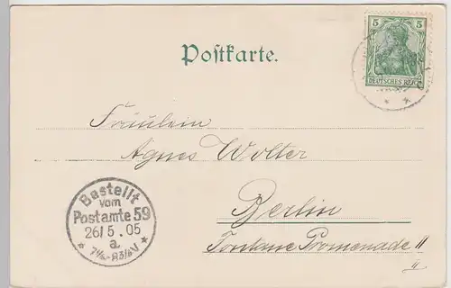 (101818) AK Helgoland, Westküste, 1905