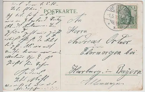 (101817) AK Helgoland, Übersicht, 1910