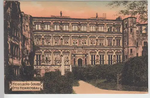 (97262) AK Heidelberg Schloss, Otto Heinrichs-Bau, 1906
