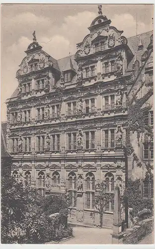 (96072) AK Heidelberg, Schloss, Friedrichsbau, um 1908