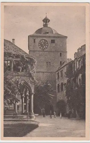 (96068) AK Heidelberg, Schloss, Wartturm, Ruprechtsbau, vor 1945