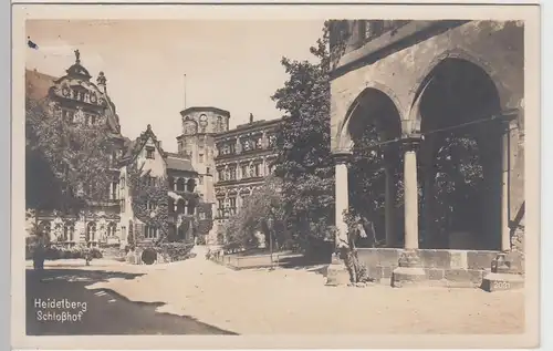 (95238) Foto AK Heidelberg, Schlosshof, 1928