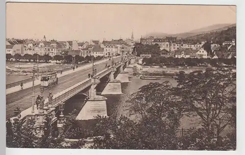 (92856) AK Heidelberg Neuenheim, Friedrichsbrücke, vor 1945