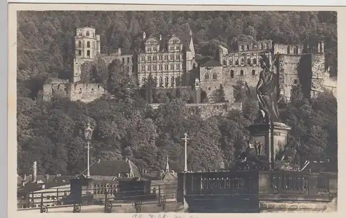 (92851) Foto AK Heidelberg, Das Schloss 1928