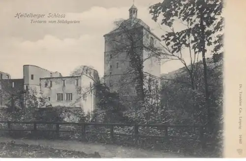 (893) AK Heidelberg, Schloss, Torturm, bis 1905