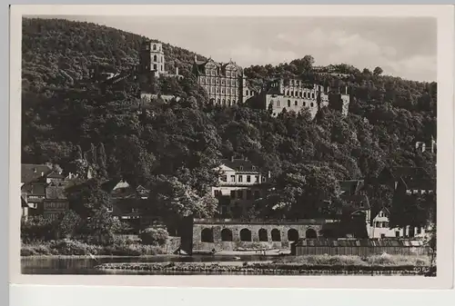 (81799) Foto AK Heidelberg, Schloss v.d. Hirschgasse, 1935