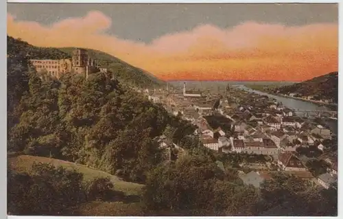 (8030) AK Heidelberg, Stadtansicht, Schloss 1911